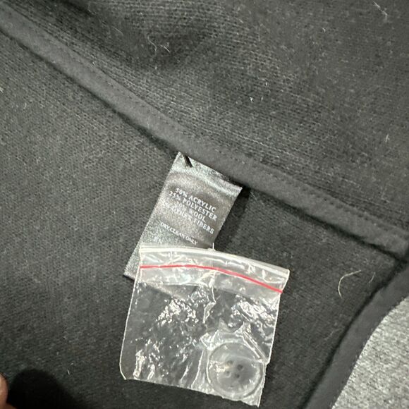 611 Saks Fifth Avenue Mens Wool Blend Jacket Cardigan Heavy Gray Medium 42R - Picture 7 of 8